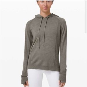 LULULEMON Sage Green Merino Wool Hoodie